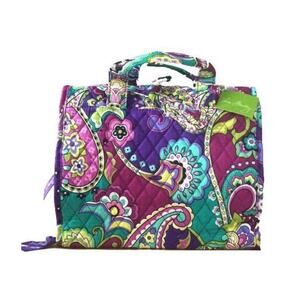 Vera Bradley Hanging Organizer Jewelry Travel Cosmetic Case Purple